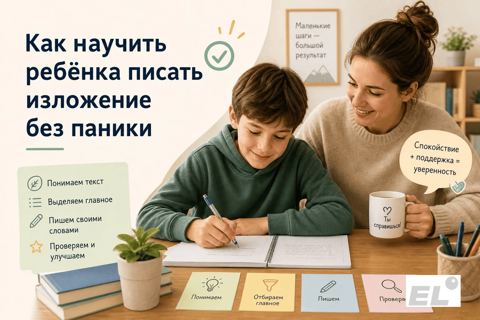 Как научить ребёнка писать изложение