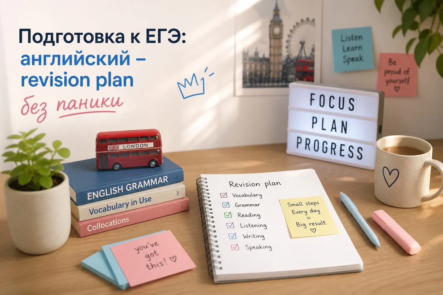 Почему план повторения (revision plan) важнее обычного расписания?Твой мозг устроен хитро. Ты можешь составить красивое...