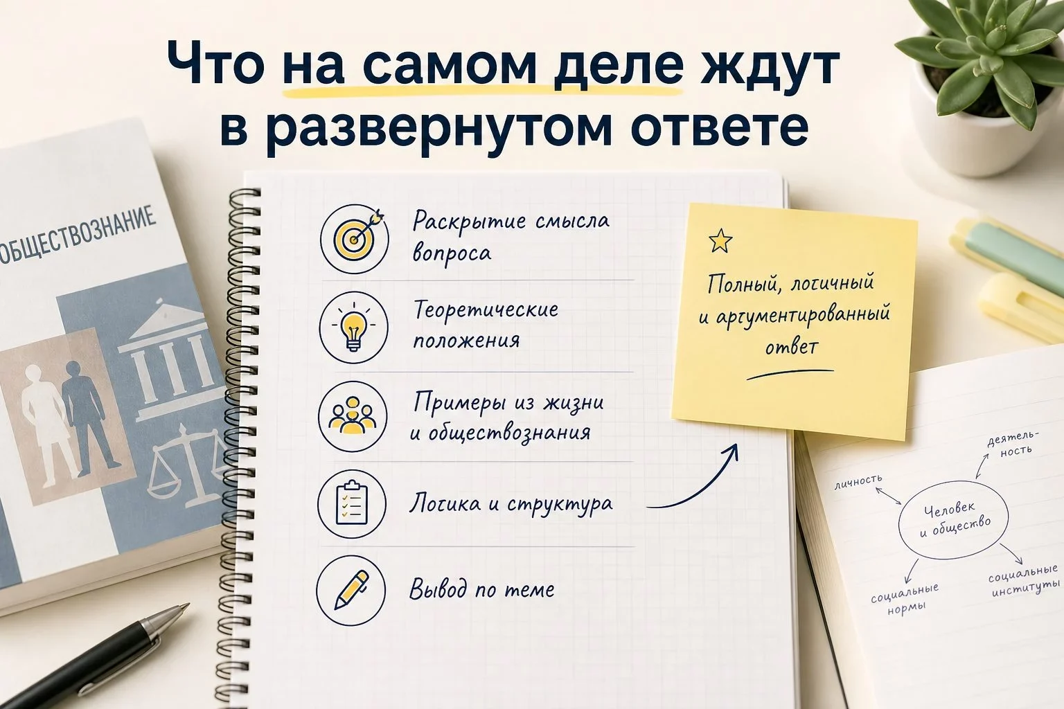 Что представляют собой задания с развернутым ответом в ОГЭ по обществознанию?Допустим, ты уже неплохо решаешь...