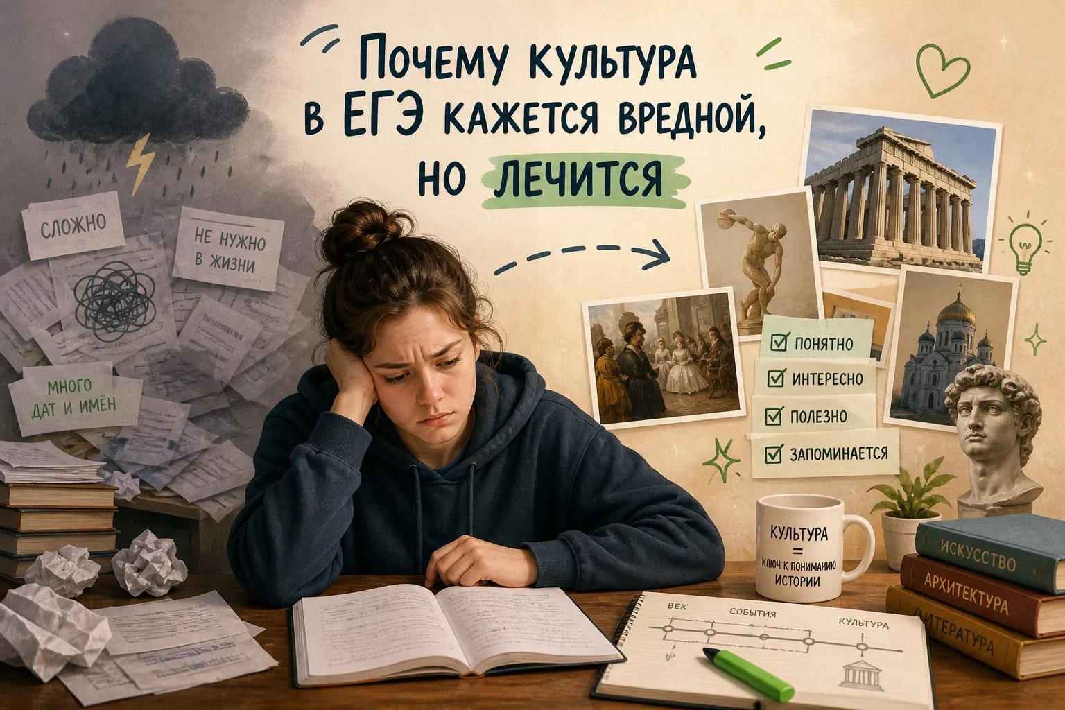 Почему блок «Культура» считается самым сложным в ЕГЭ по истории?На первый взгляд кажется, что культура...