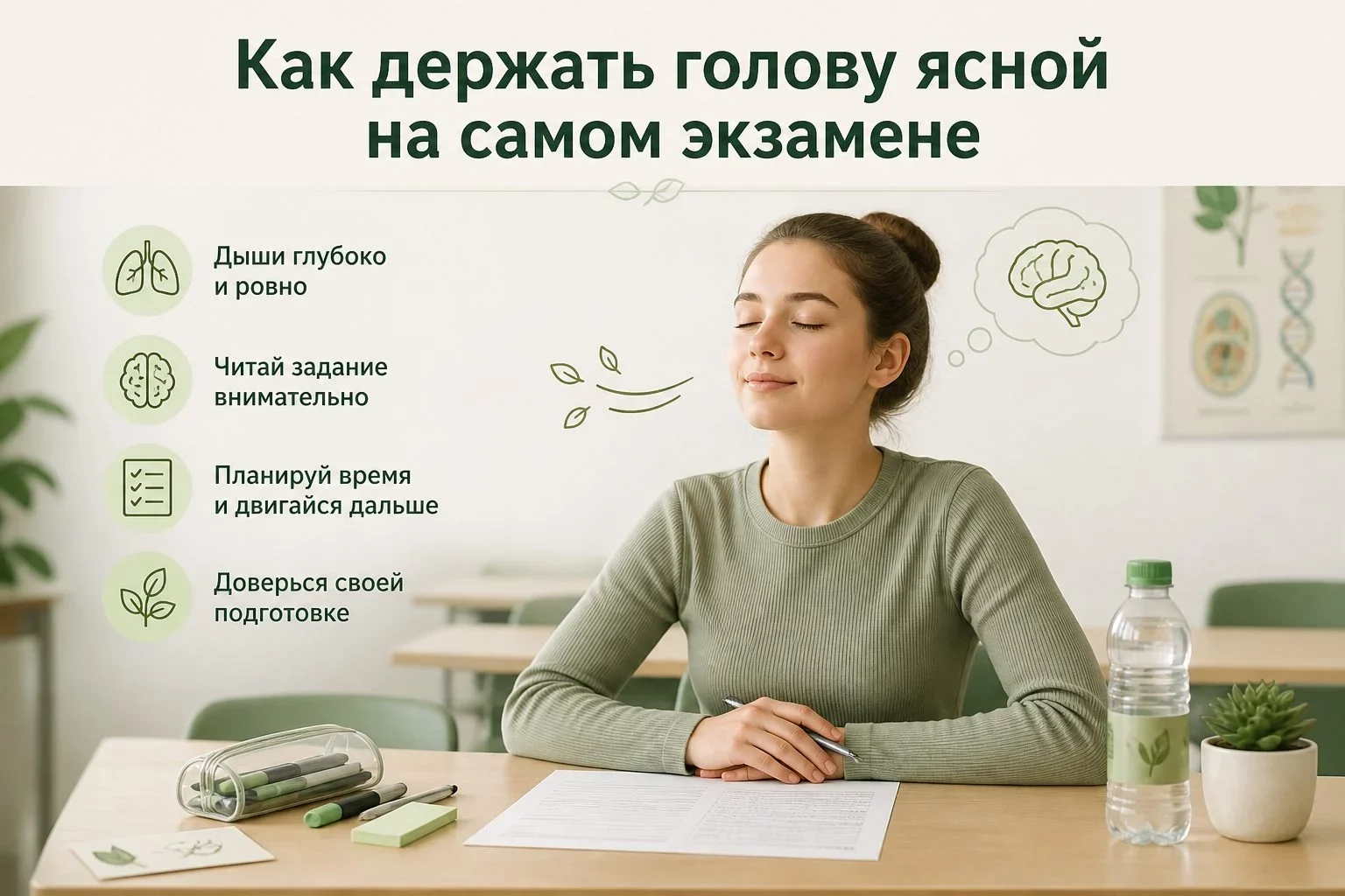 Психологическая подготовка: как превратить волнение в концентрациюПочему паника — главный враг биолога на ЕГЭПри столкновении...