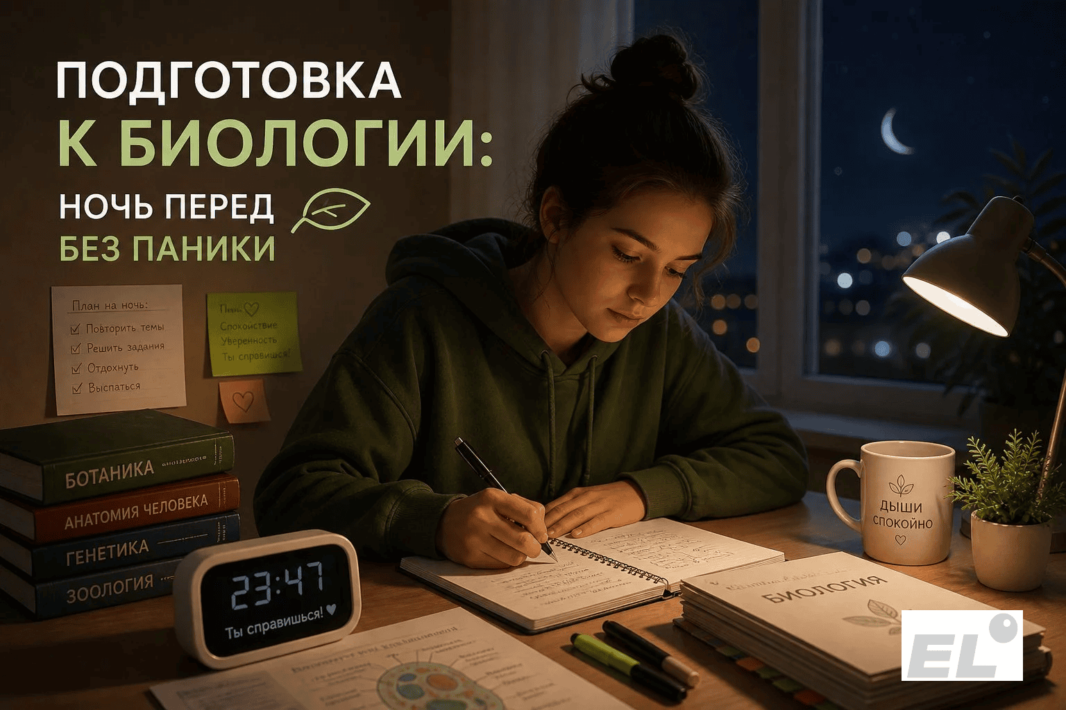 Ночь перед экзаменом по биологии: план действий для 80+ баллов