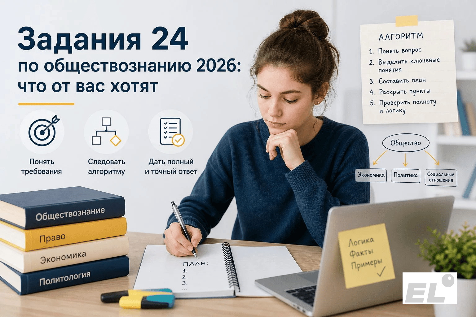 Как написать развёрнутый план на максимум: задание 24 в ЕГЭ по обществознанию