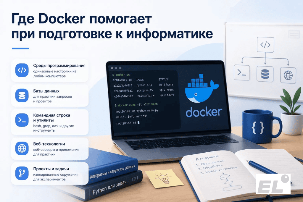 Зачем школьнику разбираться в контейнерах Docker и ЕГЭ по информатике — сочетание, которое звучит неожиданно,...