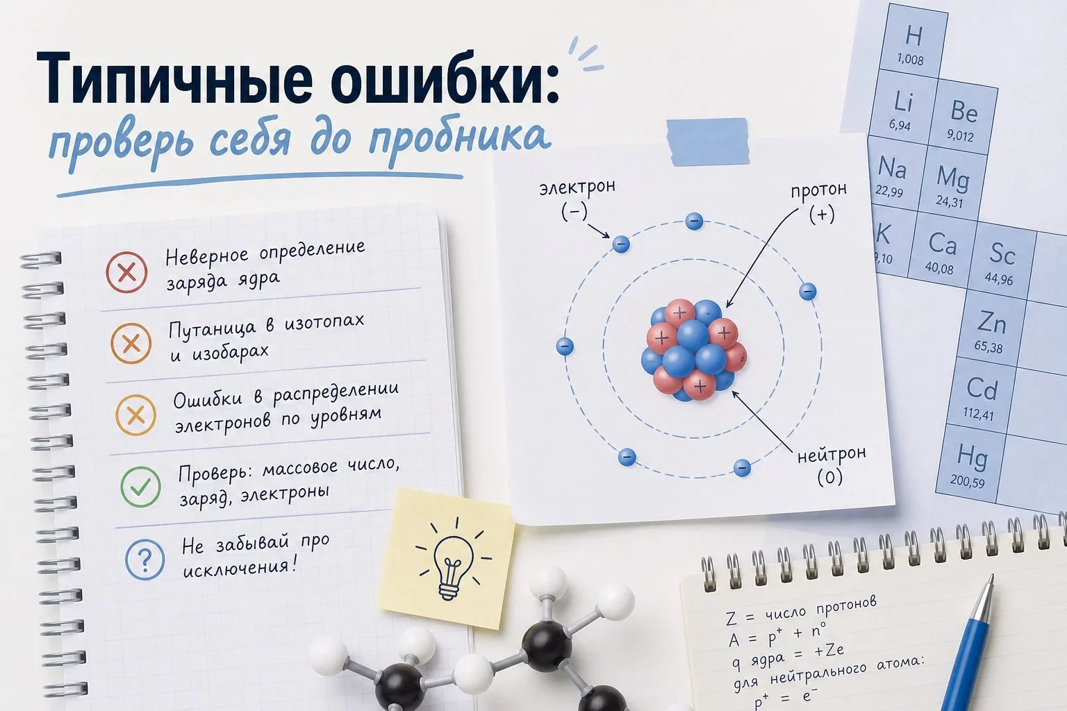Из чего состоит атом и как устроено его ядро?Фундаментальной единицей, сохраняющей идентичность химического элемента, выступает...