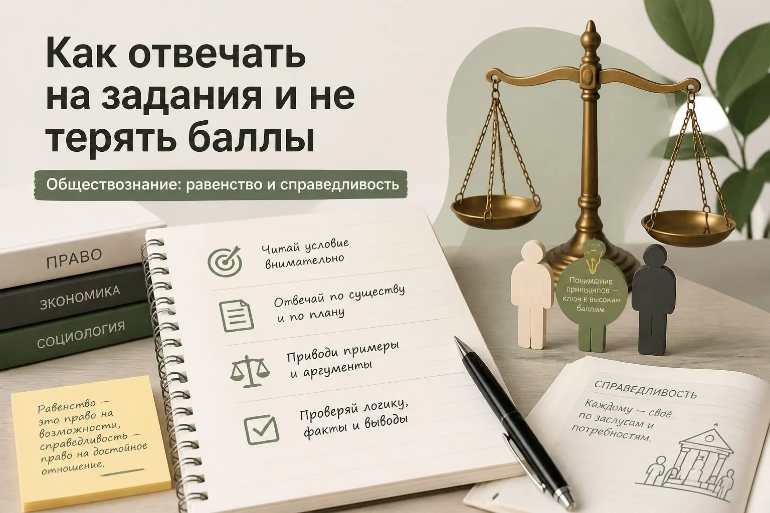 Что такое равенство и справедливость в обществознании и как они связаны с правом?Фундаментальные общеправовые принципы,...