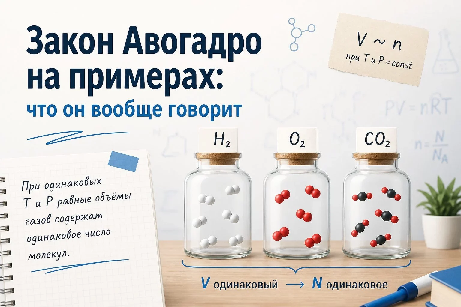 Что такое закон Авогадро и зачем он нужен на ЕГЭ?Для химика-практика утверждение о единых математических...
