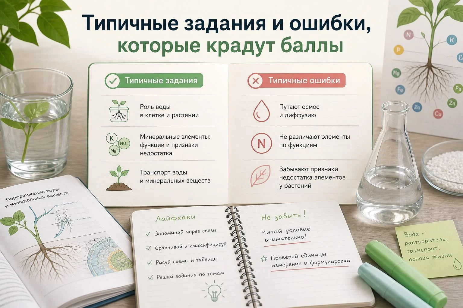 Что такое минеральное питание растений и зачем им вода?Понятие минерального питания и его отличие от...