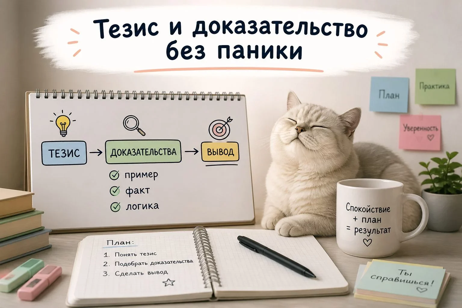 Что такое тезис и почему он требует доказательств?При написании сочинения на ЕГЭ вся работа строится...