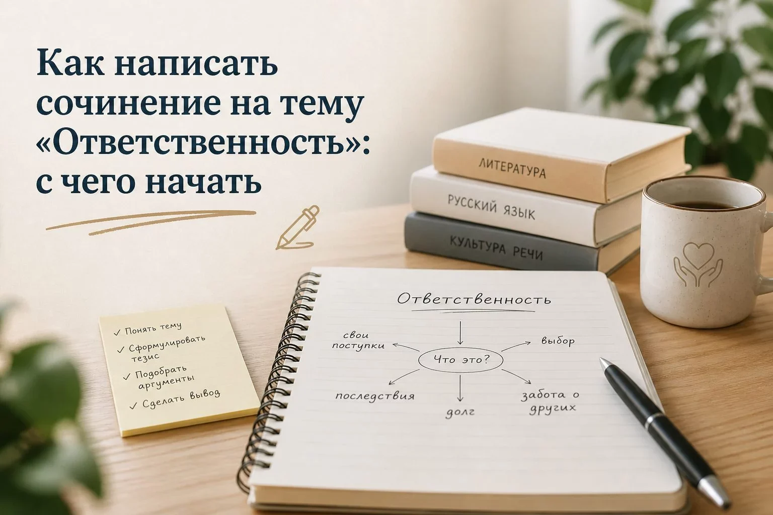 Что такое ответственность и как её определить в сочинении?Ответственность — одно из ключевых нравственных качеств...