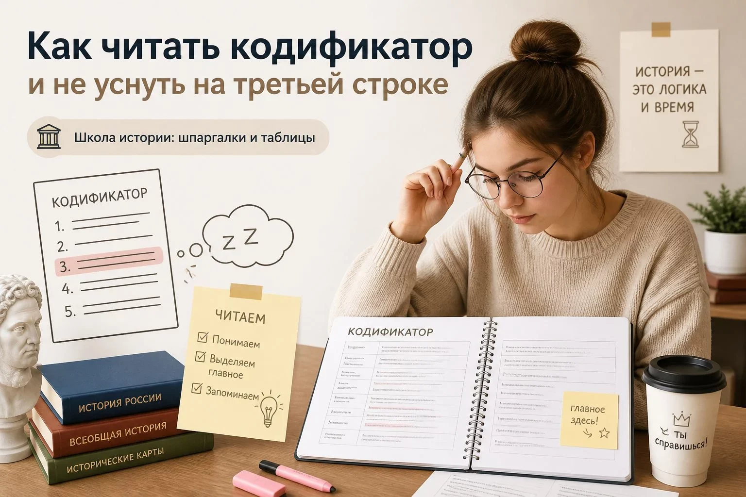 Почему таблицы — лучший формат шпаргалок для ЕГЭ по истории?При открытии учебника сплошное полотно из...