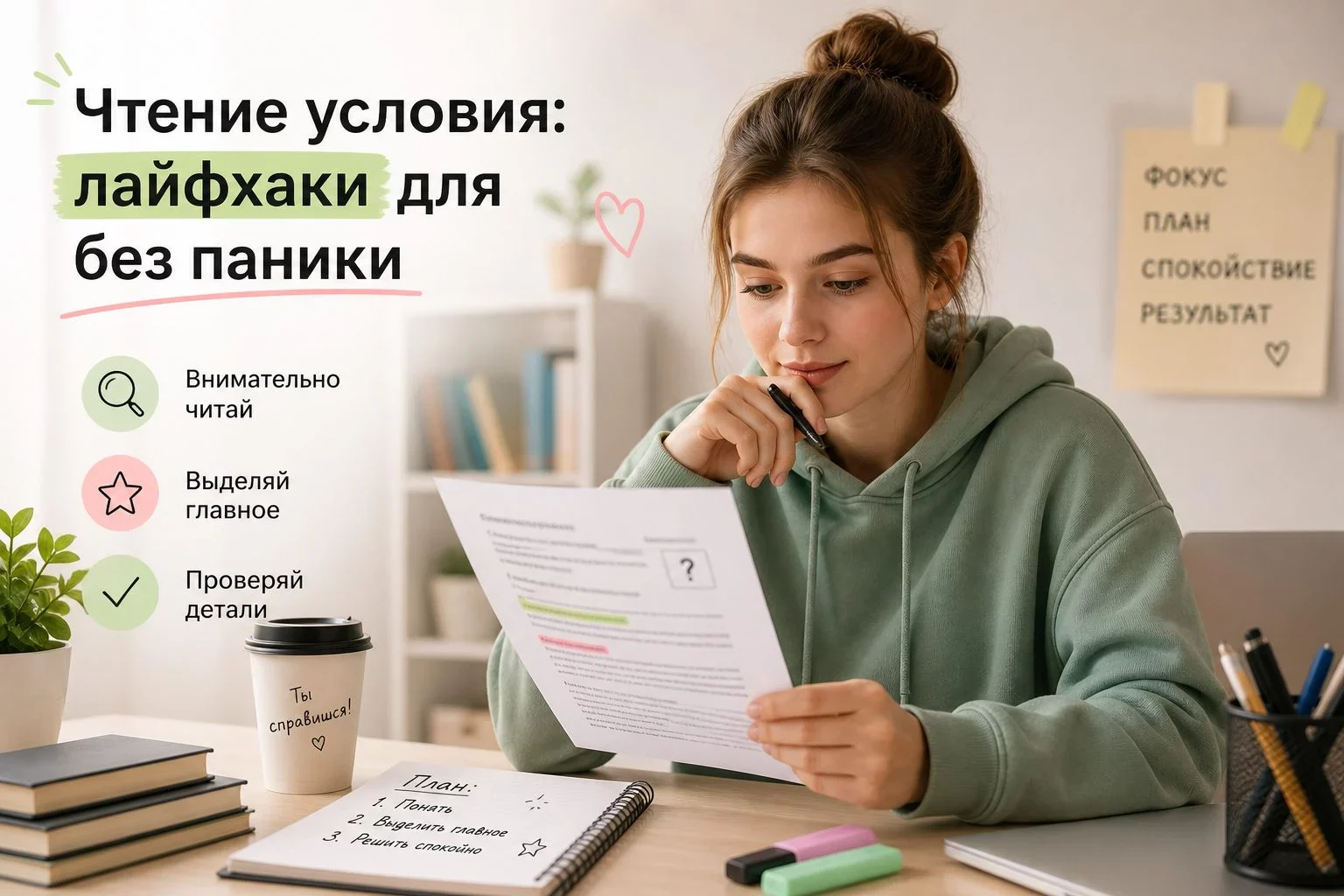 Почему допускаются ошибки еще до решения?Корень большинства досадных ошибок на экзамене — не пробел в...