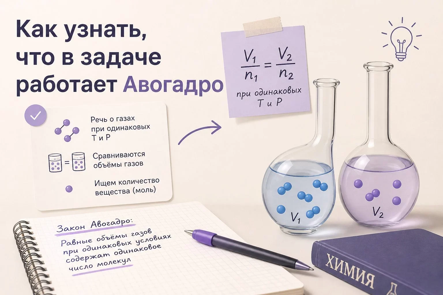 Что такое закон Авогадро и зачем он нужен на ЕГЭ?Для химика-практика утверждение о единых математических...