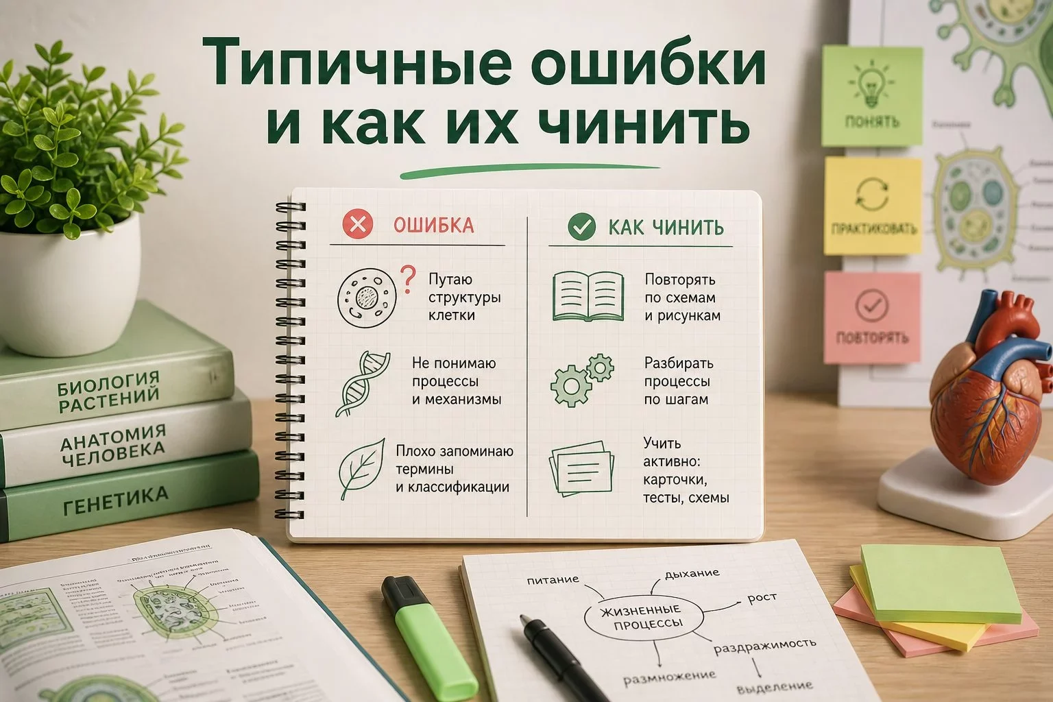 Из чего состоит ЕГЭ по биологии в 2026 году?В 2026 году экзамен по биологии проверяет...