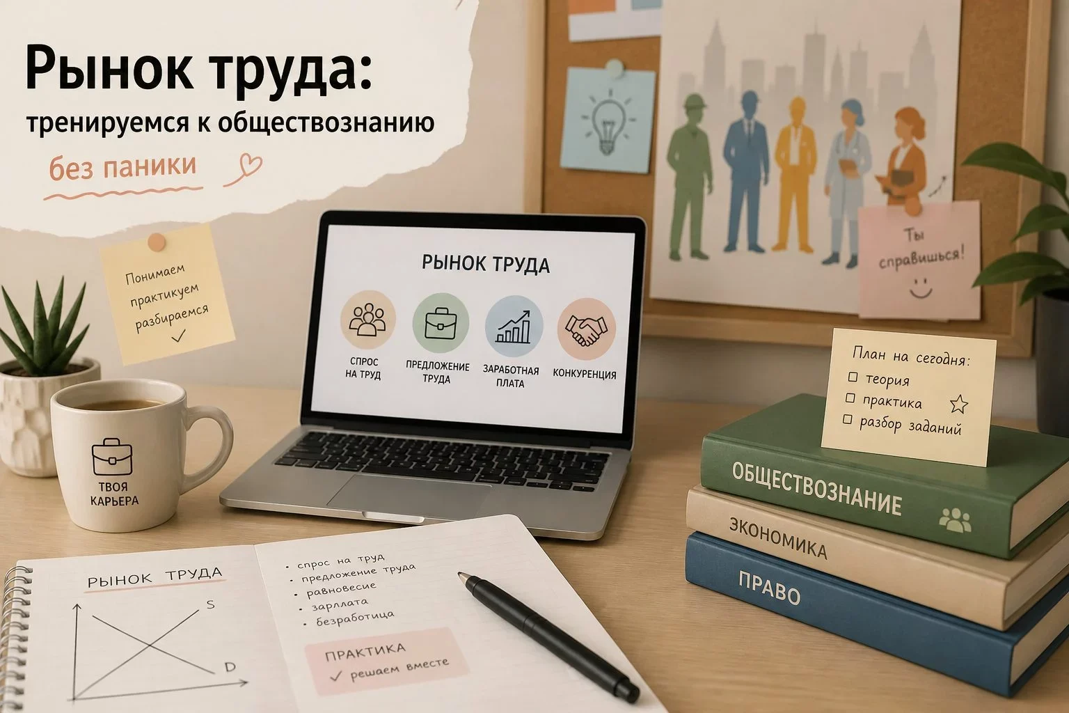 Что такое рынок труда и как он работает?Рынок труда — это не место, где продают...