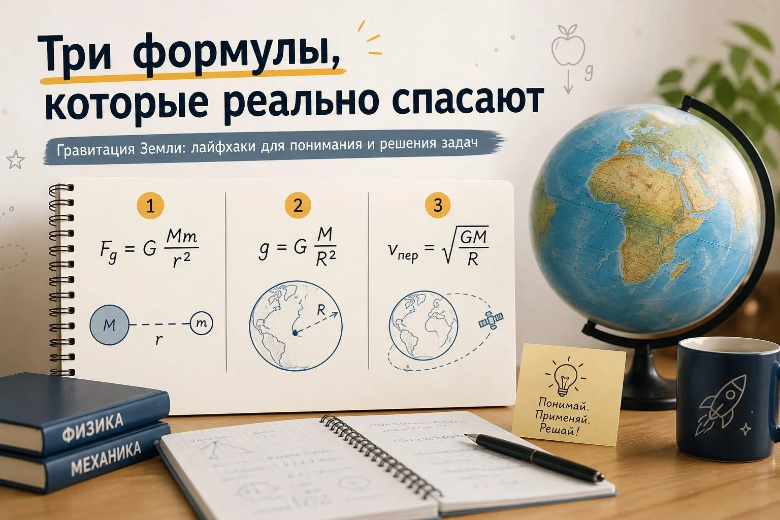Гравитация Земли в ЕГЭ по физике: что нужно знать на старте?Гравитационное взаимодействие — фундаментальное явление,...