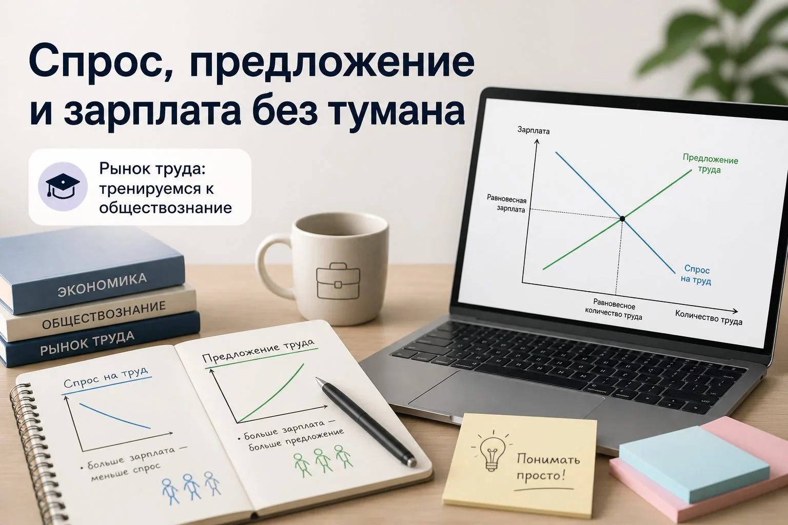 Что такое рынок труда и как он работает?Рынок труда — это не место, где продают...
