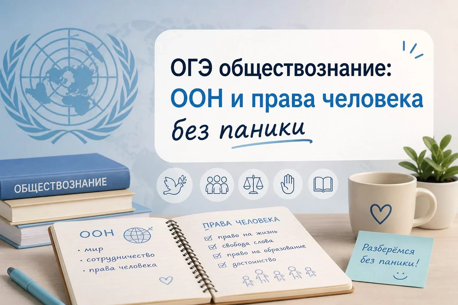 Как ООН связана с правами человека по кодификатору ФИПИ?Место темы в кодификаторе ОГЭ по обществознаниюВопросы,...
