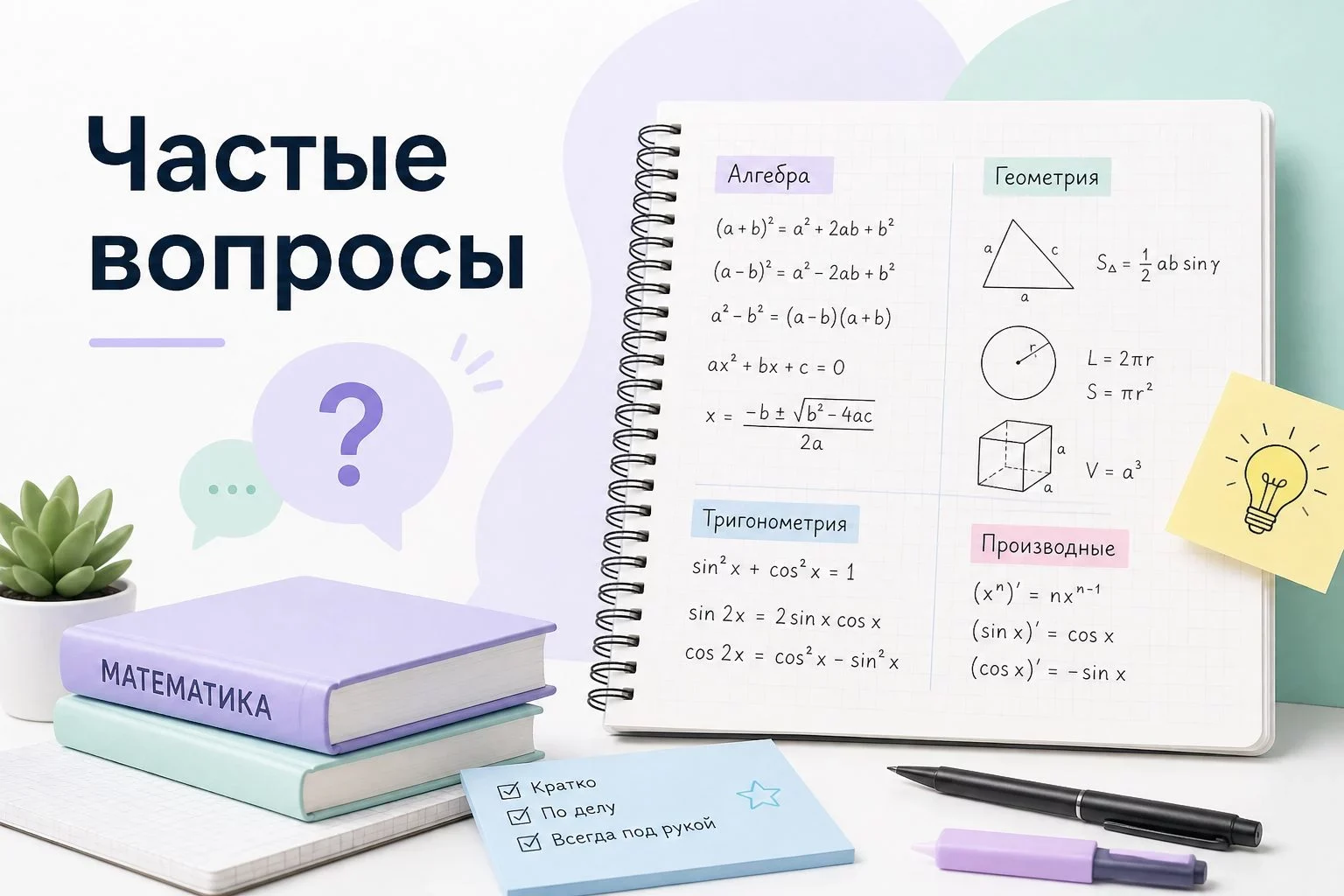 Чем шпаргалка для ЕГЭ по математике отличается от простого списка формул?Эффективная шпаргалка для ЕГЭ по...