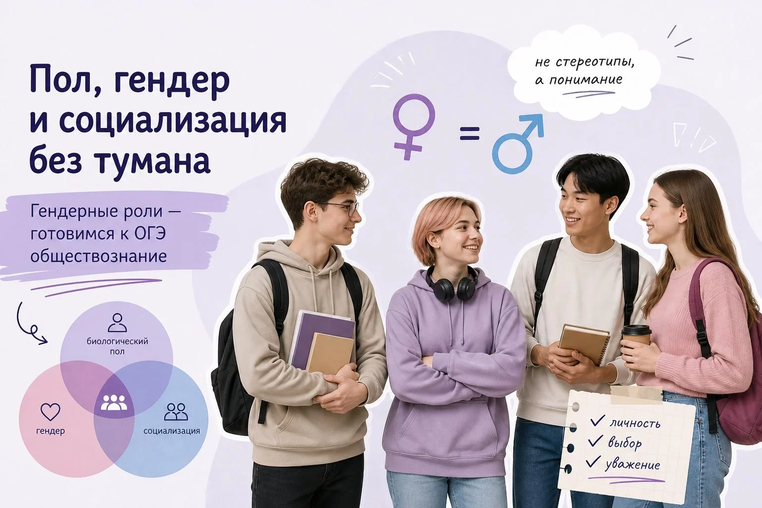 Что такое гендерные роли и чем они отличаются от пола?В обществознании часто говорится о социальном...