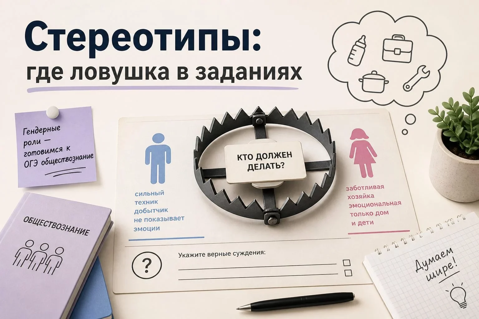 Что такое гендерные роли и чем они отличаются от пола?В обществознании часто говорится о социальном...