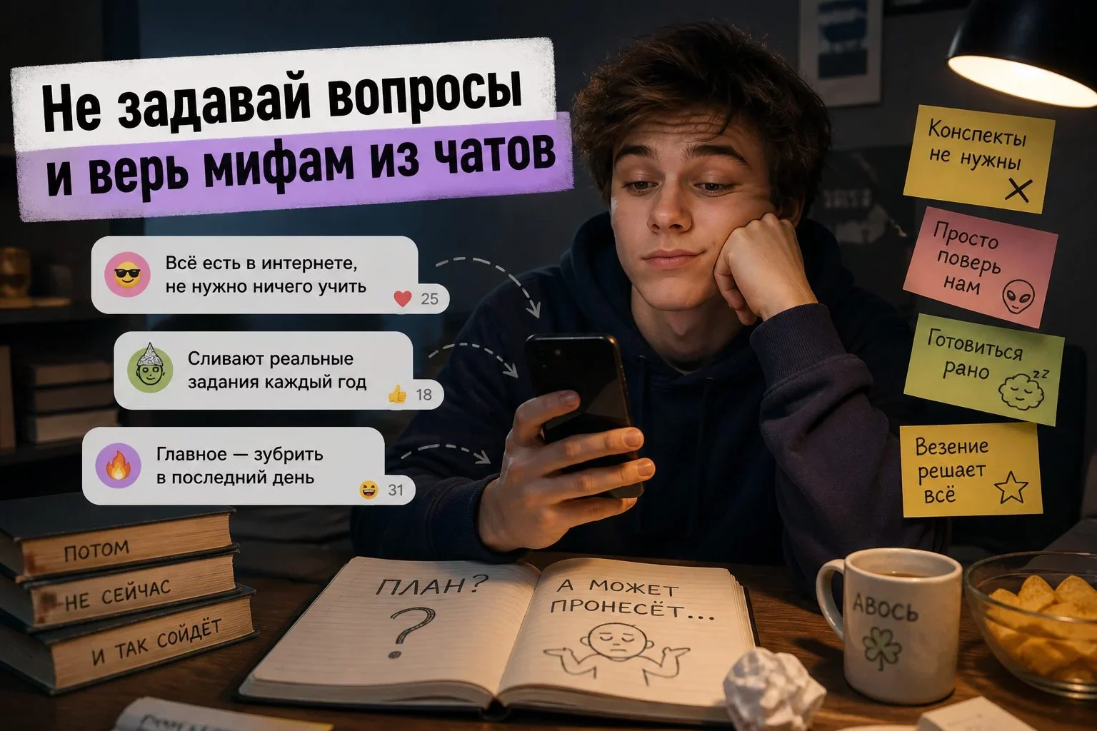 Почему вредные советы могут быть полезны?Вредные советы позволяют взглянуть на подготовку к экзаменам с неожиданной...