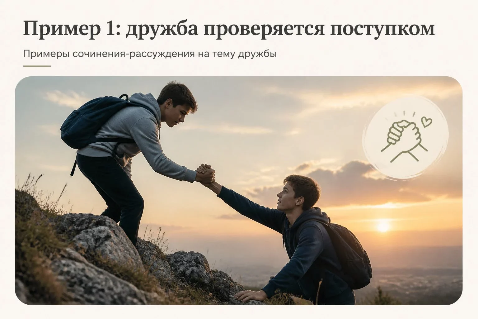 Что такое настоящая дружба и как дать ей определение в сочинении?Настоящая дружба — это не...