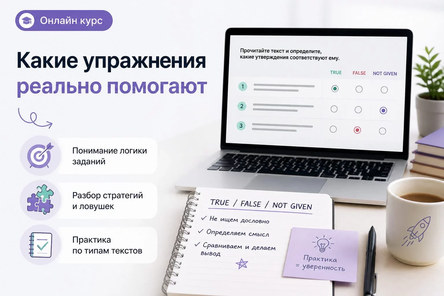 Что такое True/False/Not Stated в ЕГЭ и чем отличается от IELTS?Задание на определение True, False...