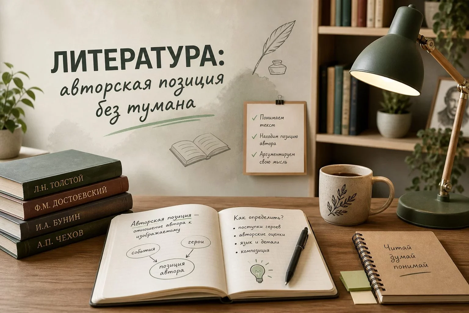 Что такое авторская позиция и зачем её определять на ЕГЭ по литературе?Авторская позиция — это...