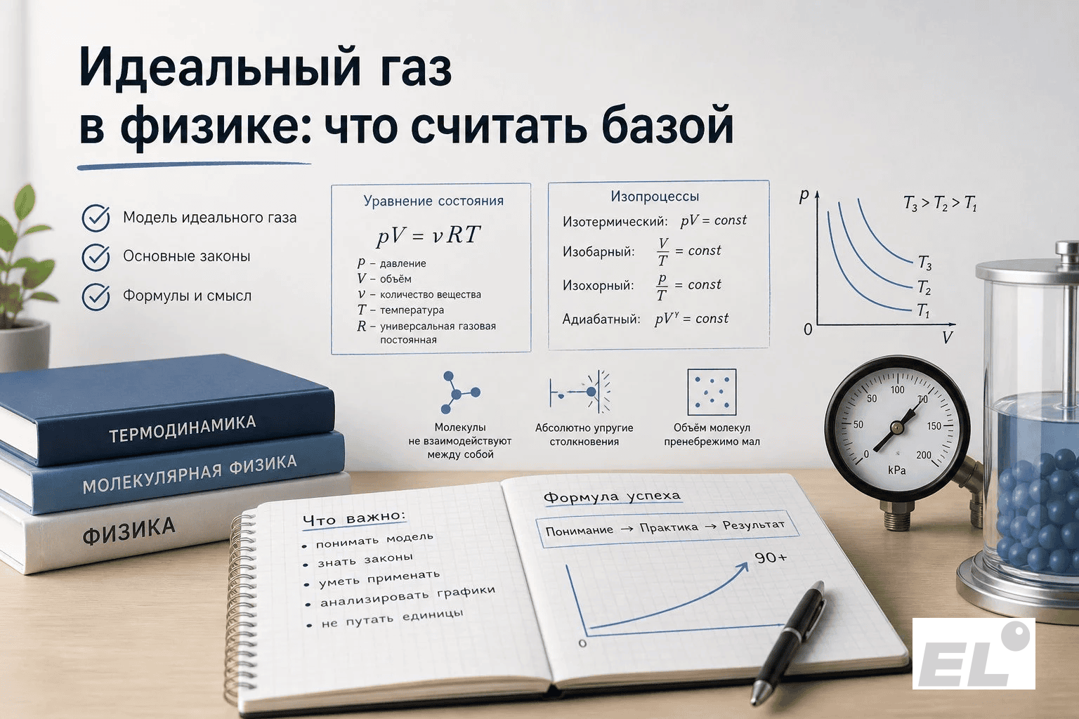 Модель идеального газа: гид по подготовке к ЕГЭ по физике
