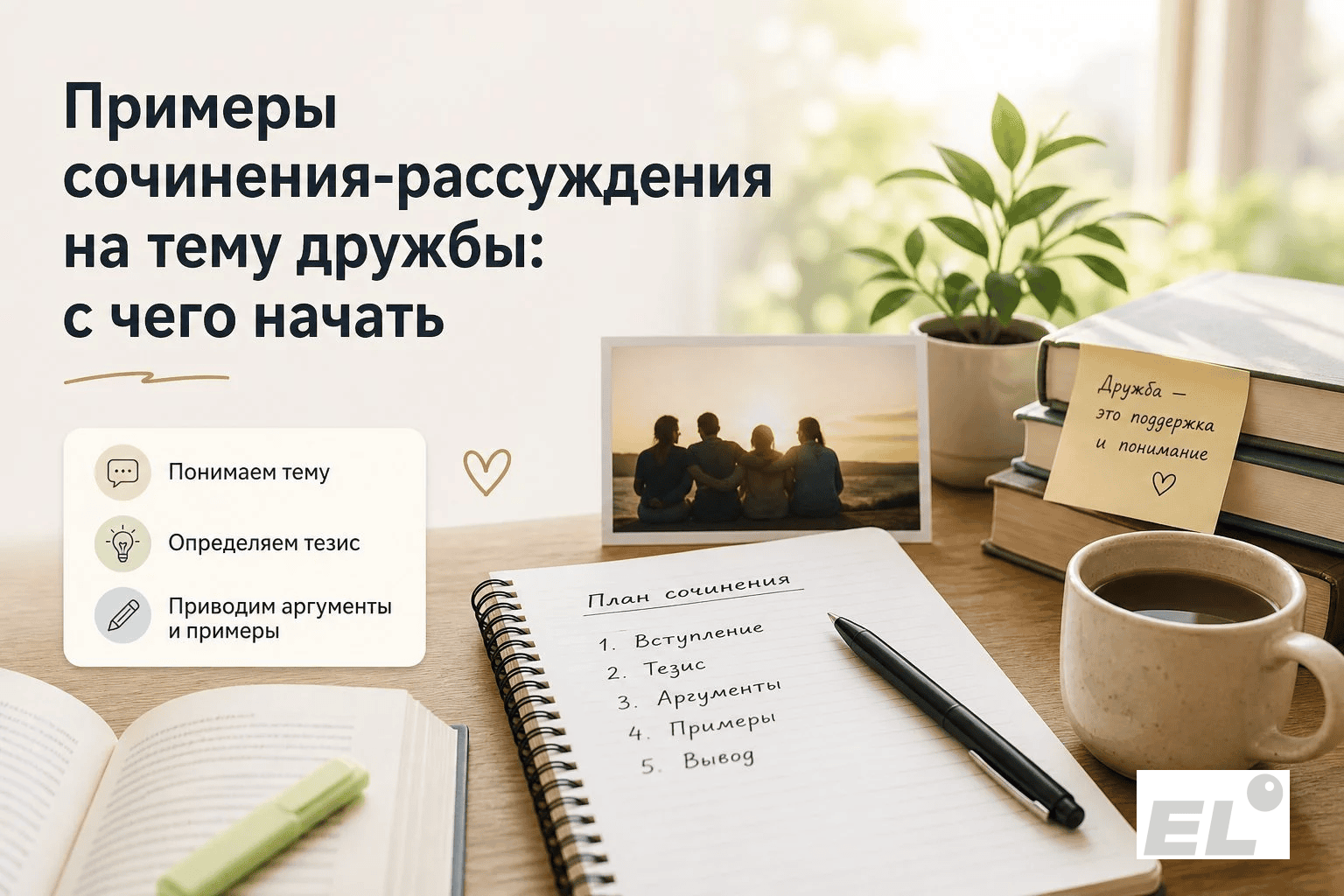 Как написать сочинение-рассуждение о дружбе: полный разбор с литературными примерами