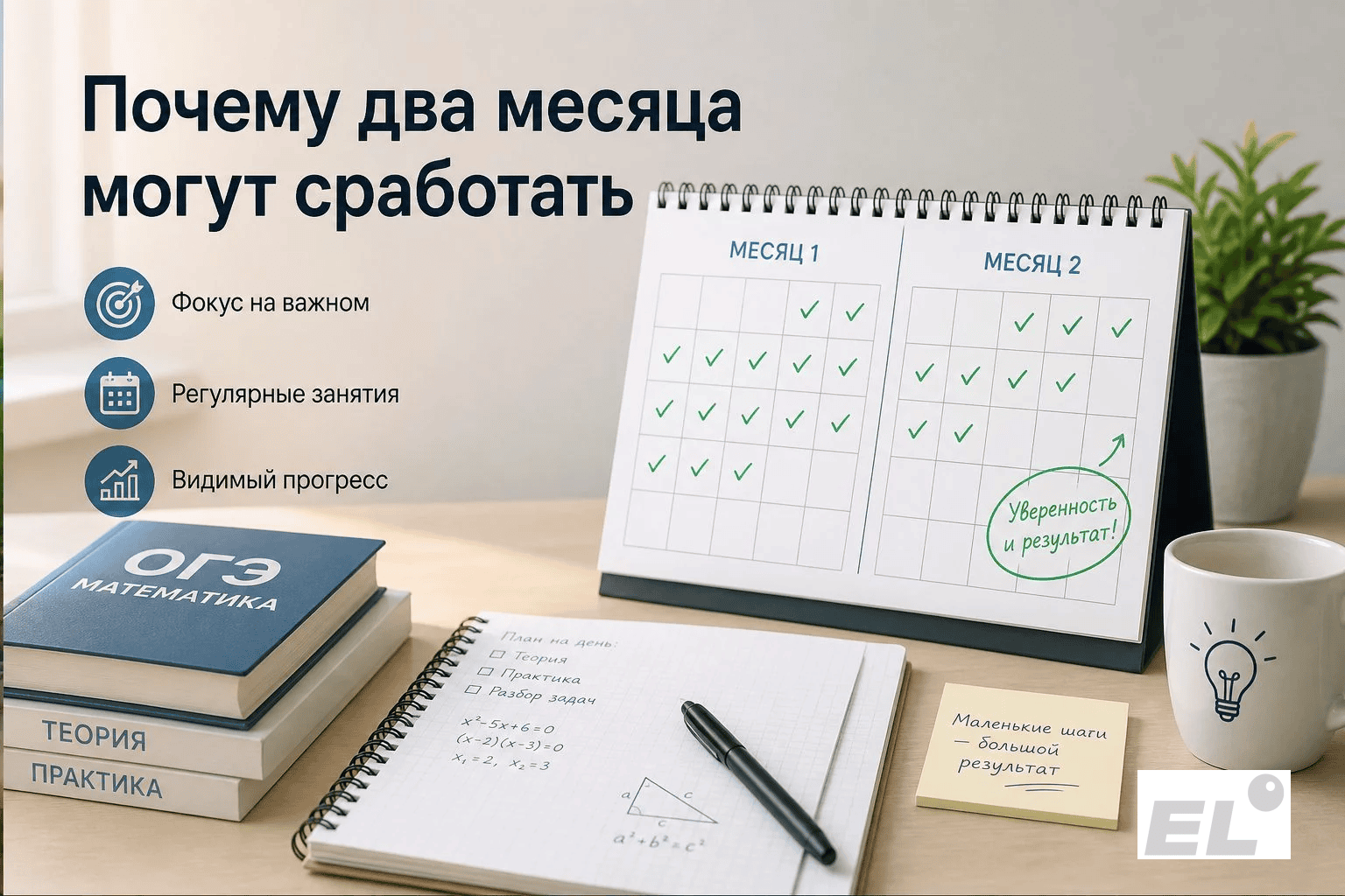 Как за 2 месяца подготовиться к ОГЭ по математике: электронное расписание и пошаговый план на 2026 год